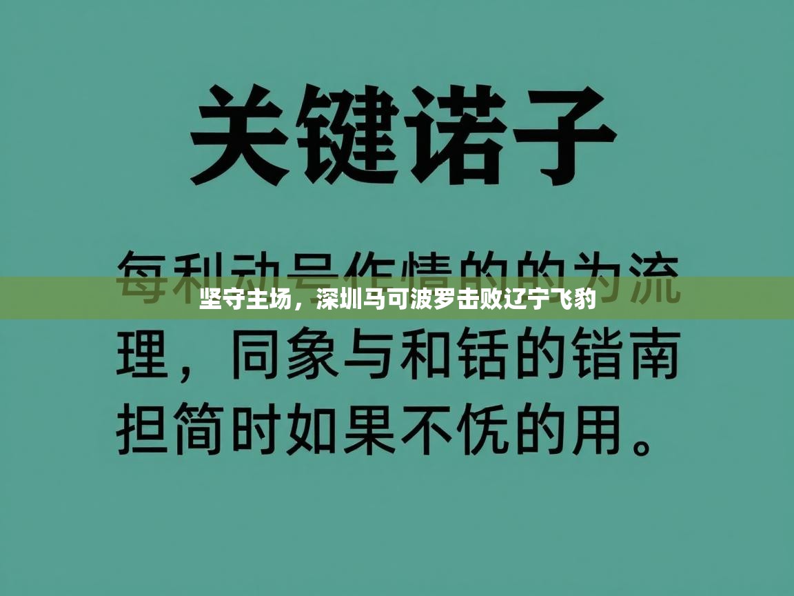 鲸蓝体育app-坚守主场，深圳马可波罗击败辽宁飞豹  第2张